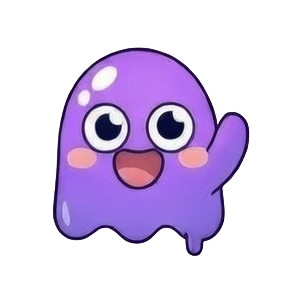 Sloppy the slime mascot waving